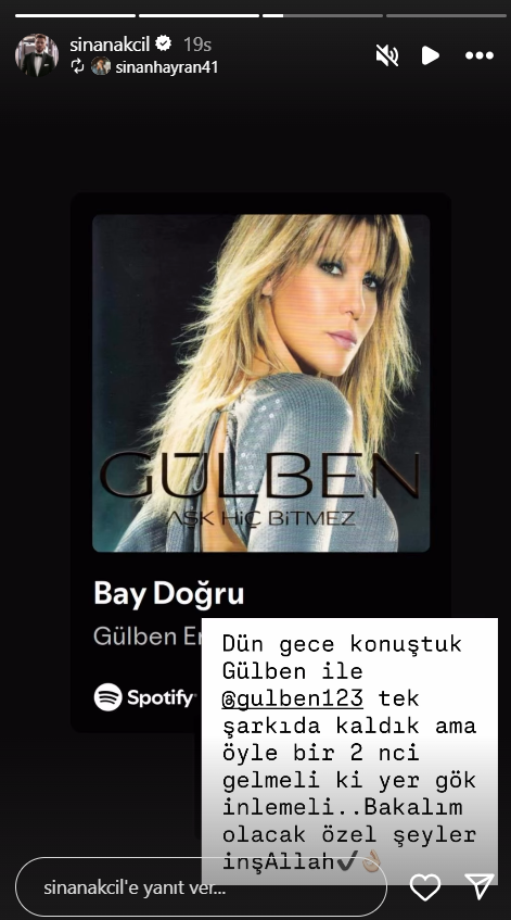 Sinan Akçıl ve Gülben Ergen Yeni Şarkı Projesi