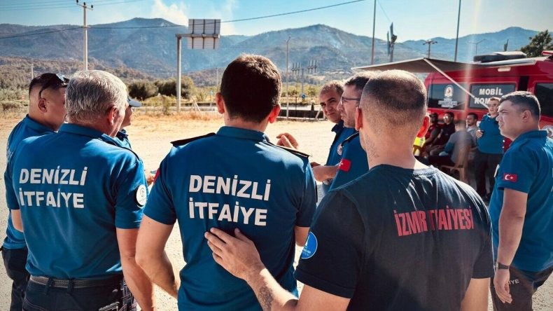 Alevlere Karşı Omuz Omuza: İzmir İtfaiyesi Yangın Bölgesinden Başarıyla Döndü