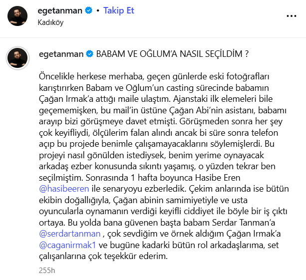 Ege Tanman Kınalı Kar