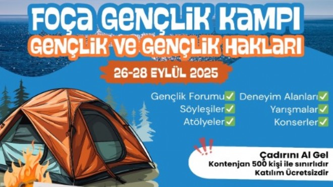 Büyükşehir’den Gençlere Foça’da Kamp