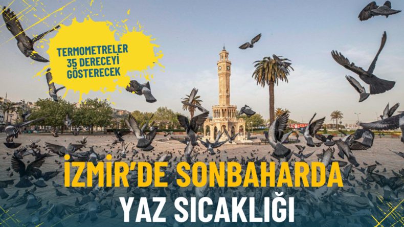 İzmir'de Sonbahar Sıcaklıkları: Termometreler 35 Dereceyi Gösteriyor