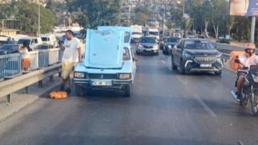 İzmirliler Dikkat: Hilal K&ouml;pr&uuml;s&uuml;'nde Ara&ccedil; Arızası Yaşanıyor!