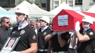 Polis Merkezine Yapılan Silahlı Saldırı: İki Kahraman İzmir'de Uğurlandı