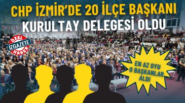 CHP İzmir'de 20 İlçe Başkanı Kurultay Delegesi Seçildi: En Az Oyu Alan Başkanlar