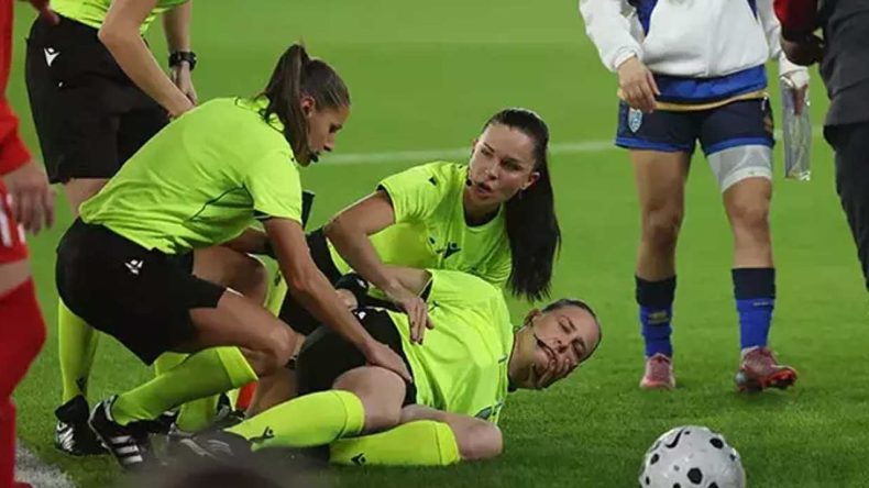 A Milli Takım Maçında Şok Anlar: Hakem Fenalaştı