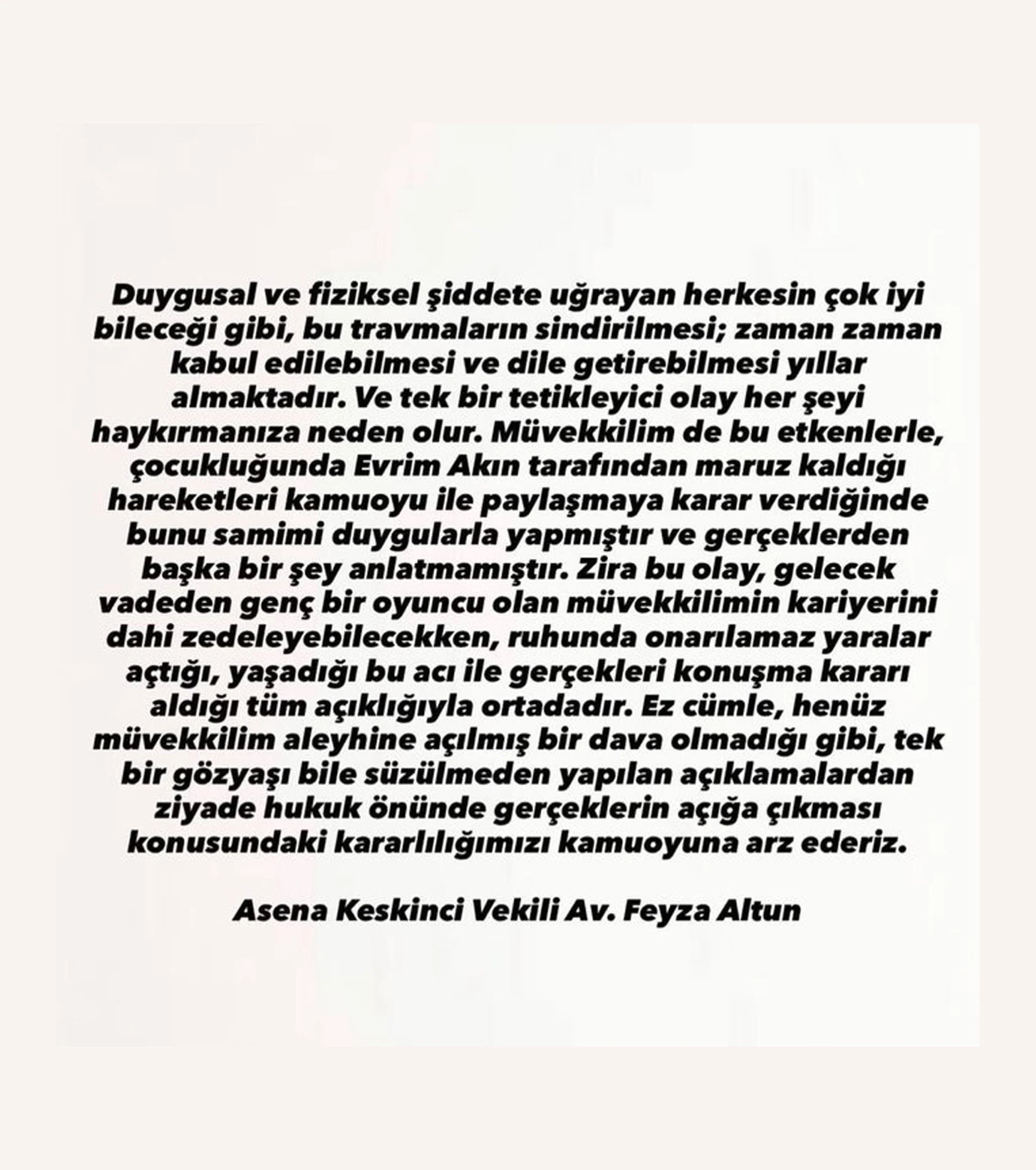 Evrim Akın Açıklama 2