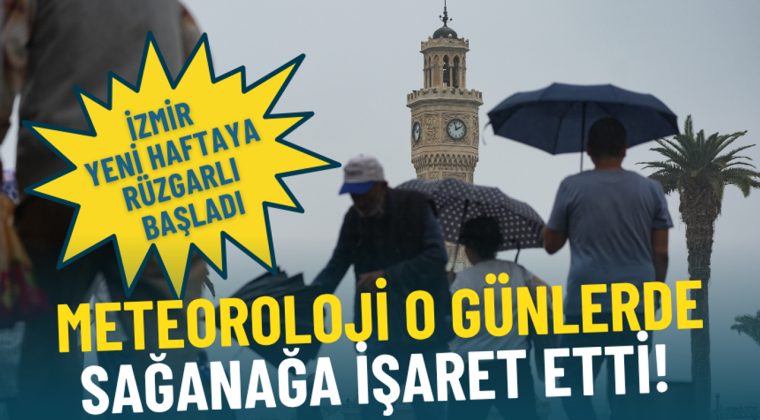 İzmir Yeni Haftaya Rüzgarlı Başladı: Meteoroloji Sağanak Yağışları Duyurdu