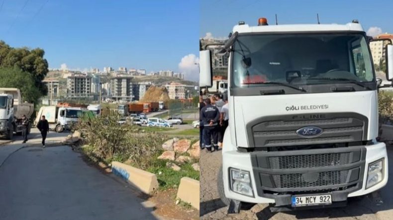 İzmir'de Harmandalı Tesisinde Tartışmalar: Çiğli Belediyesi Araçlarla Girişi Engelledi