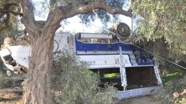 İzmir'de Kontrolden Çıkan Kamyonet Direğe Çarptı: Genç Sürücü Yaralandı