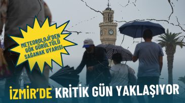 İzmir'de Kritik Gün Geliyor: Meteoroloji'den Gök Gürültülü Sağanak Uyarısı