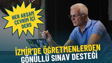 İzmir'de &Ouml;ğretmenlerin G&ouml;n&uuml;ll&uuml; Sınav Desteği: Her Akşam &Ccedil;evrim İ&ccedil;i Ders