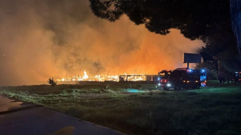 Menemen'deki Çöp Depolama Alanında Yangın Çıktı!