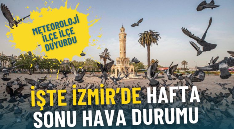 Meteoroloji Duyurdu: İzmir'in Hafta Sonu Hava Durumu