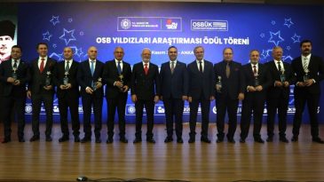 OSB Yıldızları Araştırması Ödülleri Sahiplerini Buldu: İzmir Atatürk OSB Türkiye 4’üncüsü Oldu