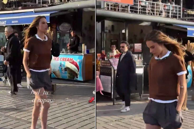 Alessandra Ambrosio İstanbul Sokaklarında