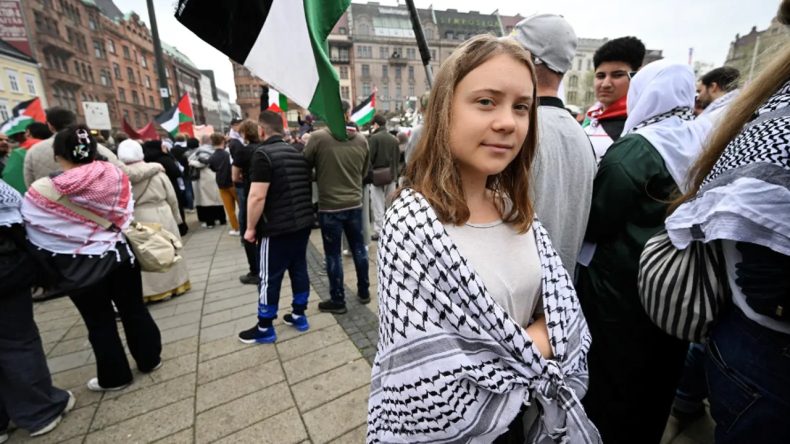 Aktivist Greta Thunberg Filistin G&ouml;zaltısında!