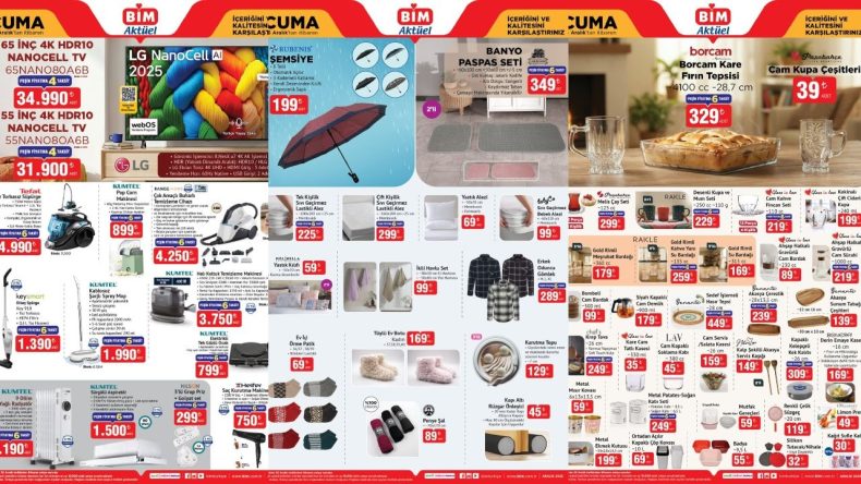 BİM'in 2025 Son Cuma Kataloğu Yayınlandı: Yarın Satışta Olacak Ürünler