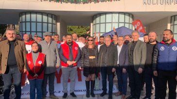 Emek Bileşenleri DİSK Direniş &Ccedil;adırını Ziyaret Etti: Haksızlığa Son Verin!