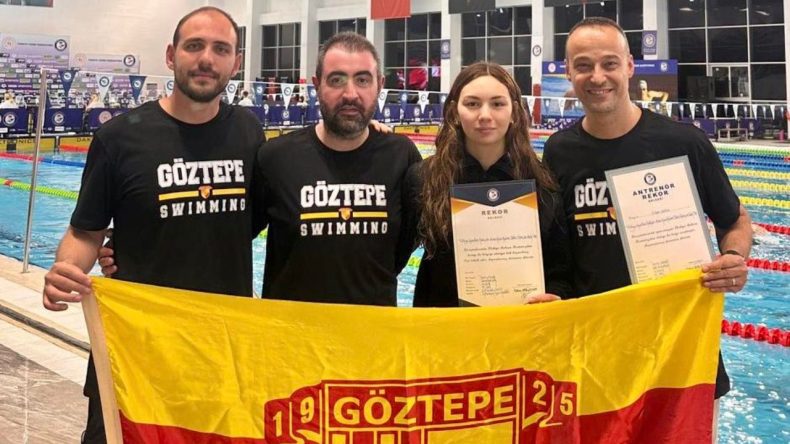 G&ouml;ztepe Spor Kul&uuml;b&uuml;&rsquo;nden tarihi başarı: Derin Akar T&uuml;rkiye rekoru kırdı