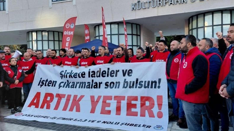 İzmir B&uuml;y&uuml;kşehir Emek&ccedil;ilerinin Eyleminde &Uuml;&ccedil;&uuml;nc&uuml; G&uuml;n!