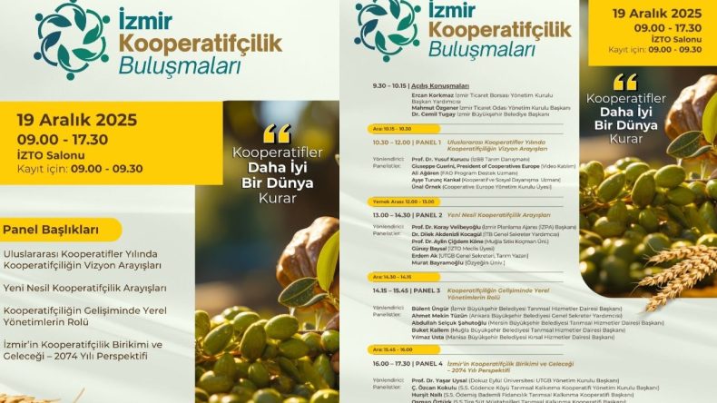 İzmir'de Kooperatifçilik Buluşmaları Başlıyor