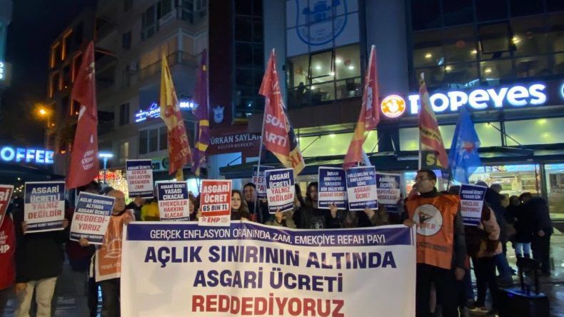 İzmir&rsquo;de Asgari &Uuml;cret Tepkisi: Emek&ccedil;inin Geleceği İpotek Altında!