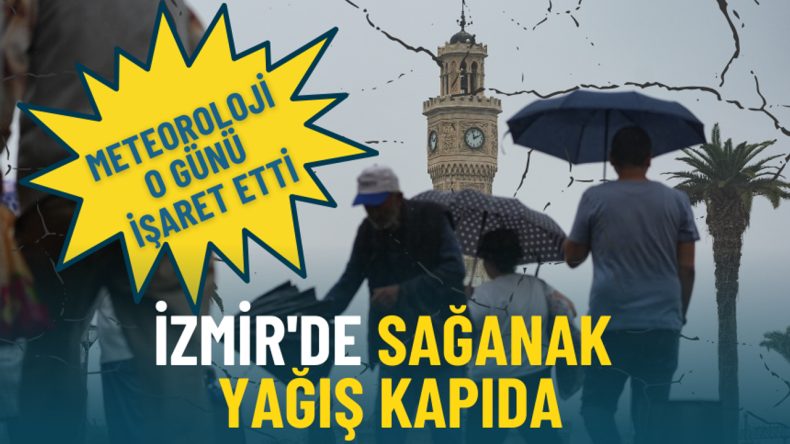 Meteoroloji Duyurdu: İzmir'de Sağanak Yağış Yaklaşıyor