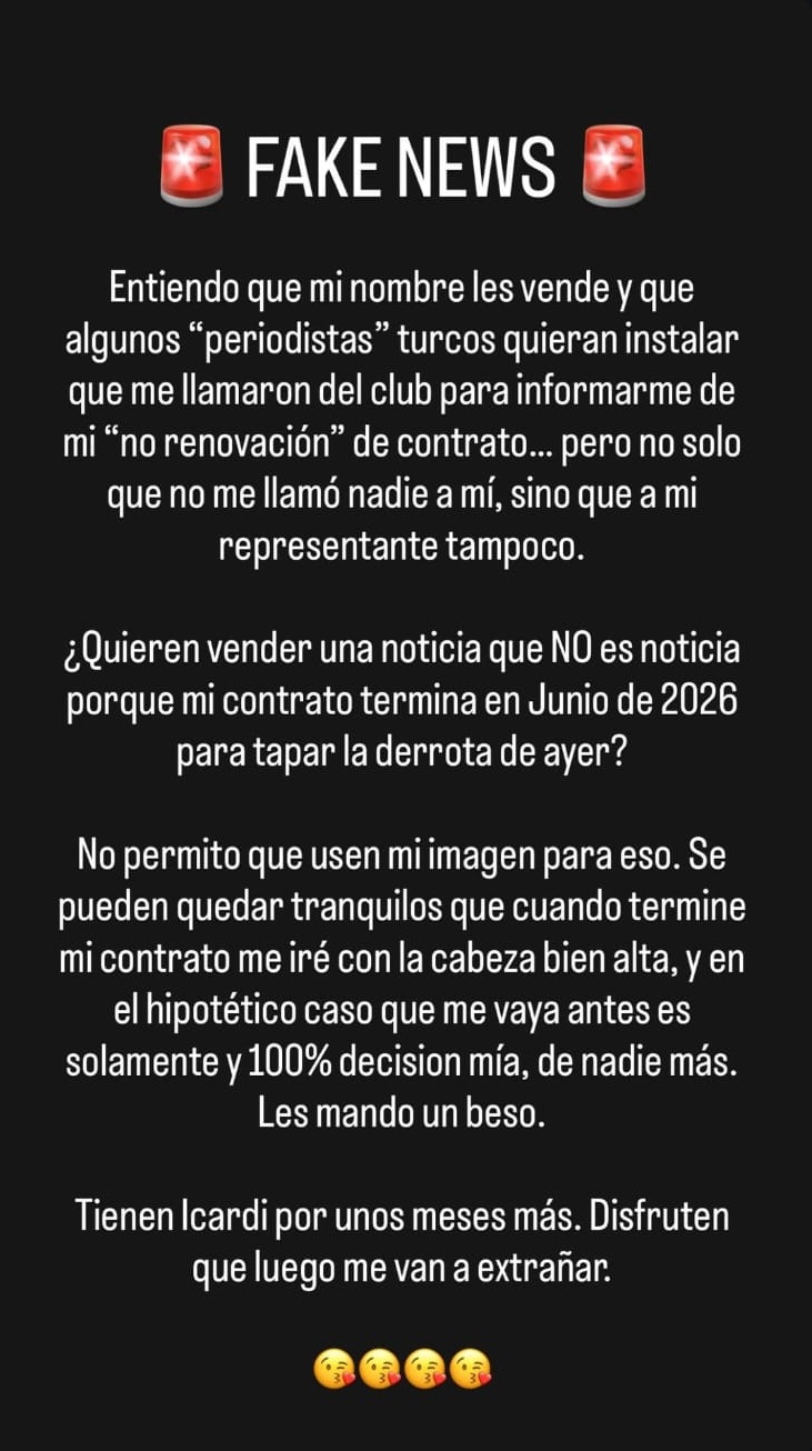 Mauro Icardi Açıklama