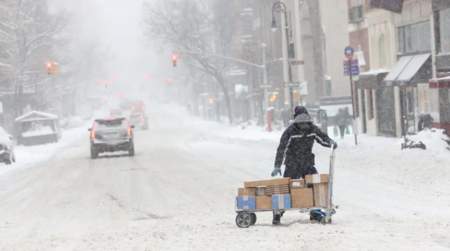 Kanada'da kar yağışı