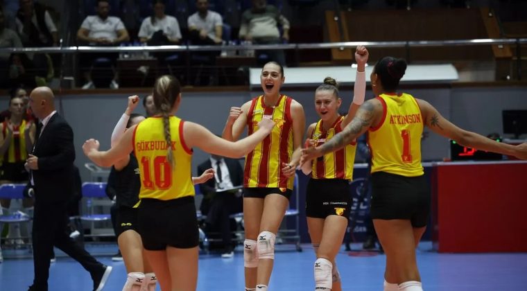 Aras Spor, G&ouml;ztepe'yi Beş Setlik M&uuml;cadelede Yenerek Galip Geldi
