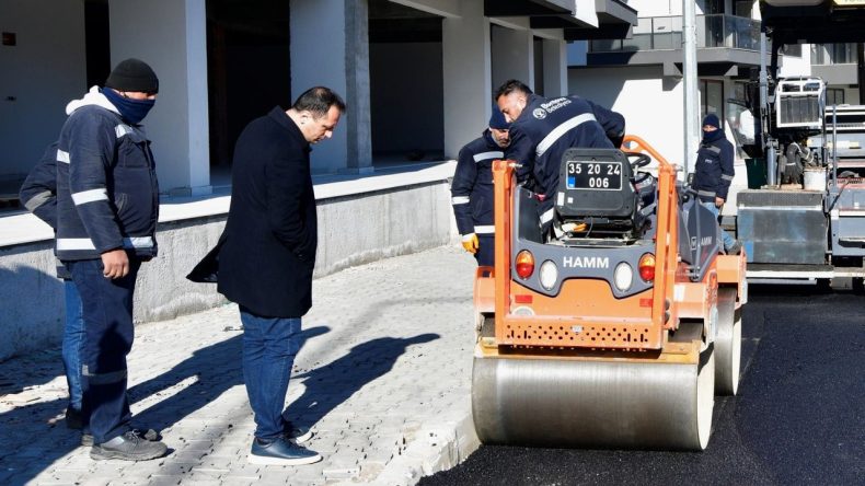Bornova'da Yol &Ccedil;alışmaları: Pınar Caddesi Tamamen Yenilendi!
