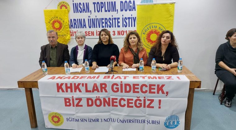 Eğitim Sen'den Barış Akademisyenleri A&ccedil;ıklaması: Hukuki S&uuml;re&ccedil; Derhal Sonu&ccedil;lansın!