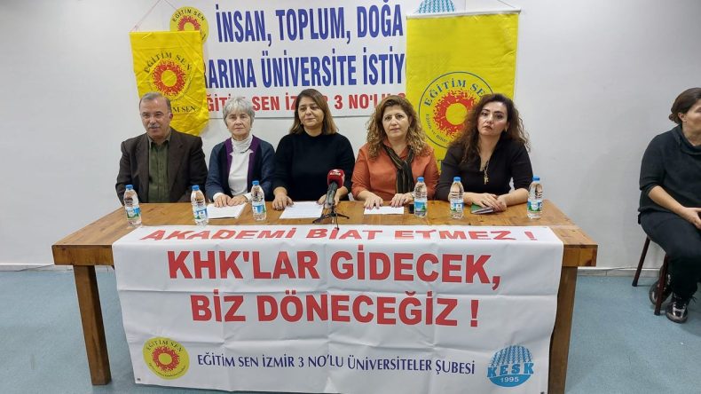 Eğitim Sen'den Barış Akademisyenleri A&ccedil;ıklaması: Hukuki S&uuml;re&ccedil; Derhal Sonu&ccedil;lansın!