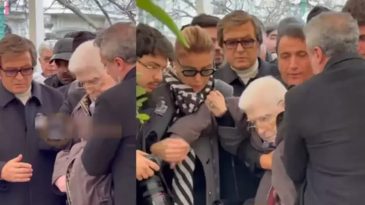 Haldun Dormen'in yakın arkadaşı fenalaştı: İzzet G&uuml;nay cenazede acil yardım aldı!