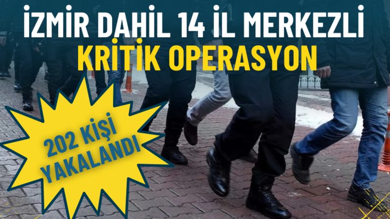 İzmir de Dahil 14 İl Merkezli Silah ve M&uuml;himmat Ka&ccedil;ak&ccedil;ılığı Operasyonu: 202 Ş&uuml;pheli Yakalandı
