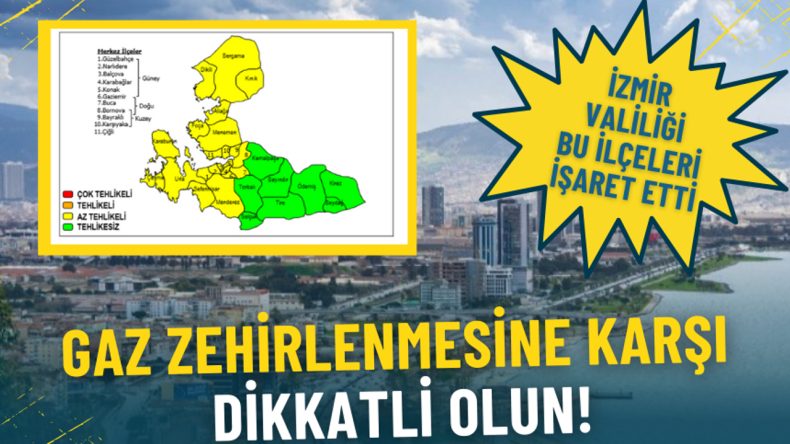 İzmir Valiliği, Gaz Zehirlenmesine Dikkat Çekti: Uyarı Yapılan İlçeler Belirlendi