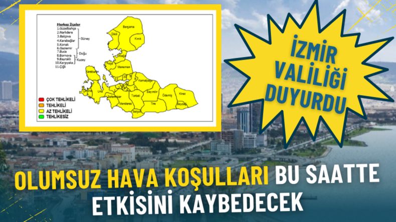 İzmir Valiliği'nden Ulaşımı Etkileyen Sağanak Yağış İ&ccedil;in A&ccedil;ıklama