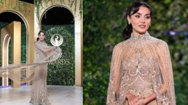 Joy Awards&rsquo;ta Hande Er&ccedil;el R&uuml;zg&acirc;rı: &Ouml;d&uuml;l T&ouml;reninde Arap&ccedil;a Konuştu