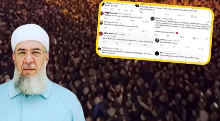 Menzil şeyhi İzmir&rsquo;de: Sosyal medya g&ouml;r&uuml;nt&uuml;lerine tepki yağdı!