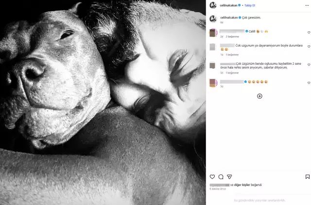 Celil Nalçakan ve köpeği Rodin