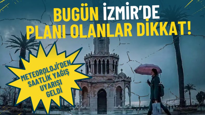 Pazar G&uuml;n&uuml; İzmir'de Planı Olanlar İ&ccedil;in Hava Durumu Uyarısı