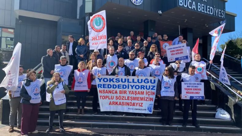 Buca Belediyesi Emek&ccedil;ilerinin Eylemi Devam Ediyor: Yoksulluğu Reddettik!