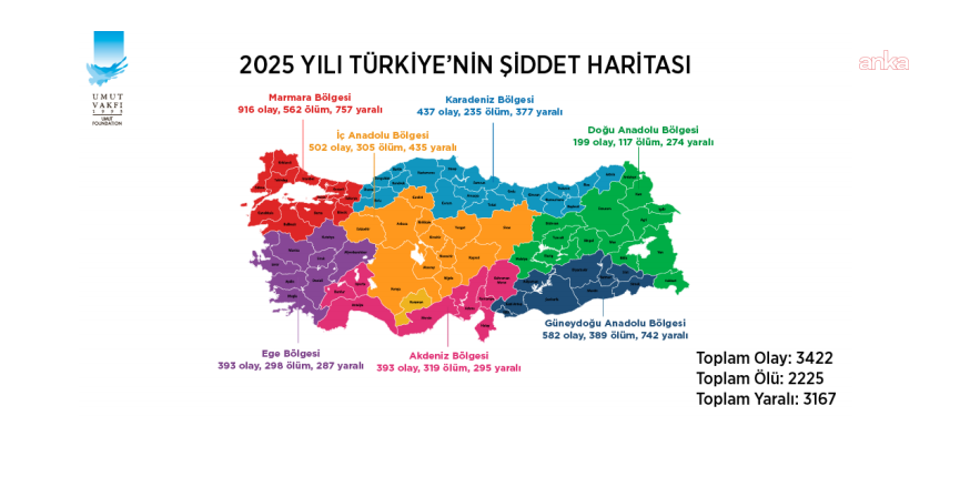 silahlı şiddet haritası