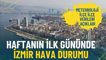 Haftanın İlk G&uuml;n&uuml; İzmir Hava Durumu: Meteoroloji Yağışı İşaret Ediyor