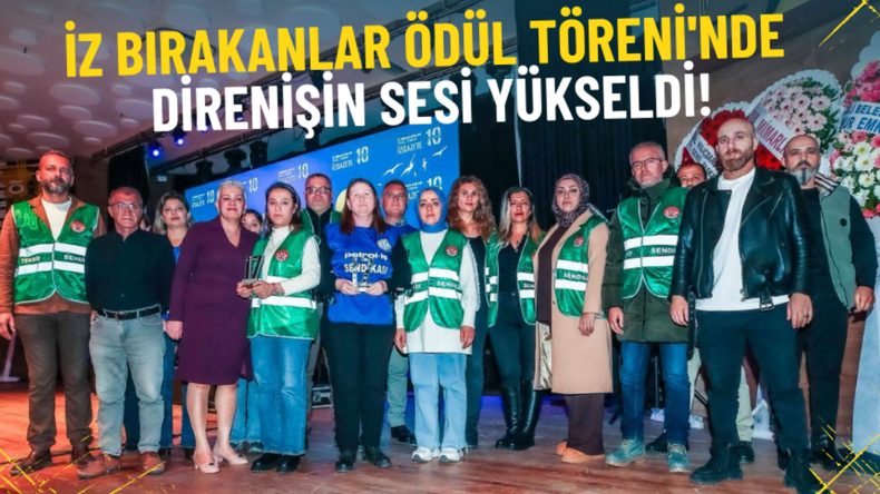 İz Bırakanlar Ödül Töreni’nde Direnişin Sesine Kulak Verildi