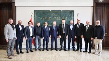 İZMOD Sanayi Sitesi Projesini Vali Elban&rsquo;a Tanıttı
