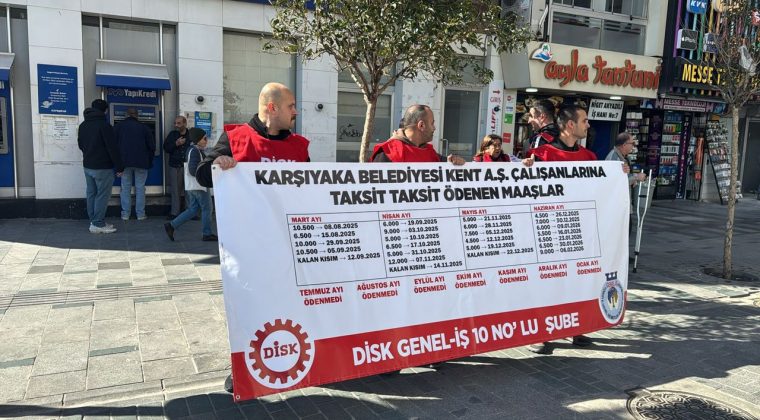 Karşıyaka'da Kent AŞ İş&ccedil;ilerinin Maaş İsyanı: 7 Aydır &Uuml;cret Almadılar