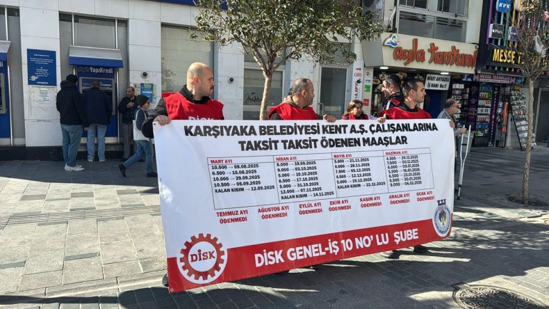Karşıyaka'da Kent AŞ İş&ccedil;ilerinin Maaş İsyanı: 7 Aydır &Uuml;cret Almadılar