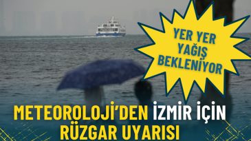 Meteoroloji, İzmir i&ccedil;in r&uuml;zgar ve yağış uyarısında bulundu