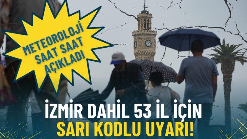 Meteoroloji'den İzmir İçin Sarı Kodlu Uyarı: Yeni Haftaya Yağmurlu Başlangıç